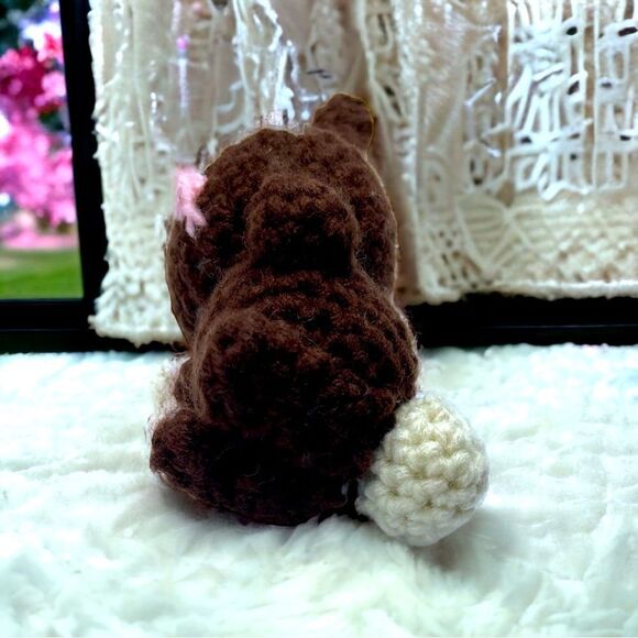 Jason’s Creations l Hand-crocheted l Chocolate Brown Bunny l Amigurumi l 6” New - Picture 6 of 11